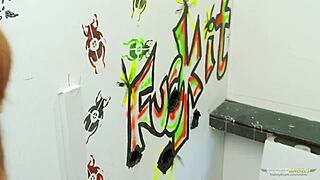 i swear, whenever this busty redhead needs a fix, she hits up her favorite gloryhole for a wild ride.