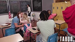 detention chaos with teacher and delinquents involving haley spades