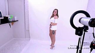 Gorgeous brunette gets fucked in a modeling audition, so sexy