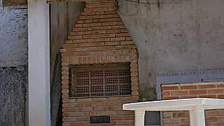 Wife Flashes Big Ass In Pool While Husband Watches Silently