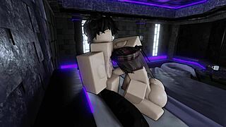 My personal slut makes me cum twice in a row on roblox