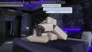 My personal slut makes me cum twice in a row on roblox