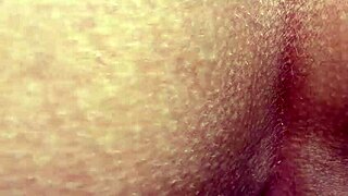 Thick curly headed lightskin throws fat ass back on bbc