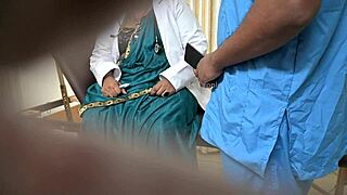 Doctor and nurse enjoy hospital romp