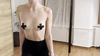 Naked Power Flexing With Miss Daisy Diamond