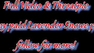 Goth girlfriend deepthroats the neighbor by her ponytail for a creampie