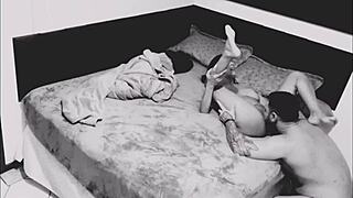 i set up a hidden camera at home and caught my neighbor fucking my wife final part complete on red