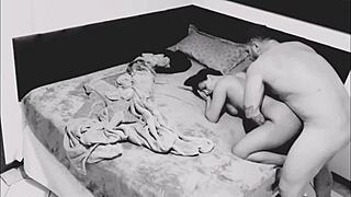 i set up a hidden camera at home and caught my neighbor fucking my wife final part complete on red