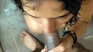 i let my stepbrother watch me shower then he fucks my hairy pussy hard