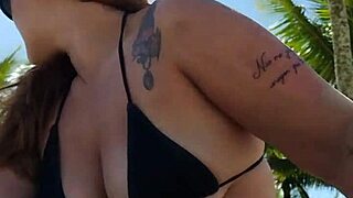 She felt excited wearing a short bikini to the beach