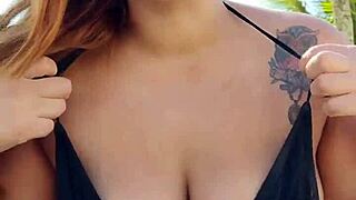 She felt excited wearing a short bikini to the beach