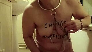 Housewife slave self-spanks, pisses, and gets humiliated in POV 😈