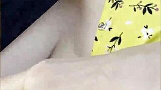 Does Wifey Dare To Flash Her Big Tits While Driving In The Car?