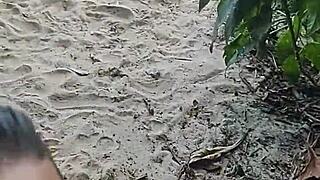 casal exibicionista transa na praia em p�blico e um desconhecido pede para gozar junto ad�o e eva with public wife doggystyle bent over crossdressing ass reality cum monster cock amateurs