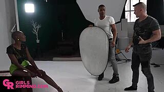 Ebony Milf Zaawaadi Submits To Bbc With Rimming And Sucking.