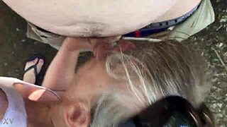 Feeling the passion as friend's mom gives deepthroat blowjob