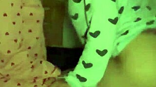 Gentle caresses turned into lesbian fucking in bed