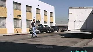 belladonna in black stockings enjoys a casual scene