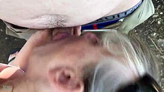 Feeling the passion as friend's mom gives deepthroat blowjob