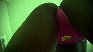 Petite ebony teen twerks her ass provocatively on stage!