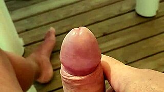 so turned on, almost bursting on the mobile home terrace