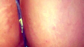 It's impossible not to fuck your cousin's hot dripping ass! Rough sex with cum on ass close up.