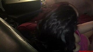 she swallows cum from big cock in threesome, dirty talk all around