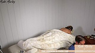 RECREATING SEX SCENE with Kate Marley, close up on NATURAL TITS and CLIT