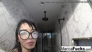 Marica Hase feels intense pleasure masturbating in lingerie.