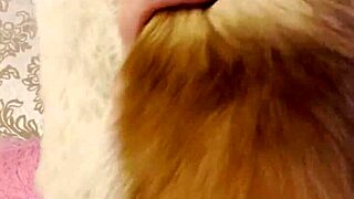 I masturbated with a butt plug in my ass and squirted close up.