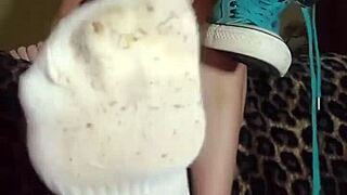 Worship and sniff mistress's socks and feet