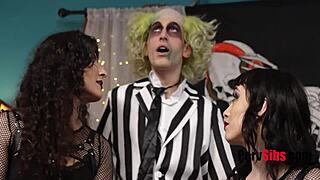 Bettlejuice beetlejuice stepsisters hex with their pussy juice