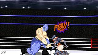 belly punch on cute japanese ninja girl