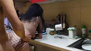 having the best sex in the kitchen with my wife