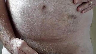 rustyas1 shares his solo hairy belly moments at home