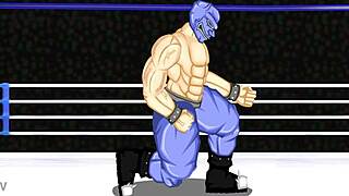 belly punch on cute japanese ninja girl