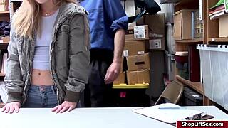 Shoplifter Kate And LP Perform Hardcore Blowjob And Sex In Shop POV