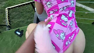 I wake up excited and ask my stepbrother for a strong embrace