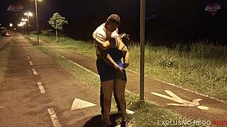 Shove Big Dick in Married Woman on Street