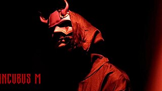 Incubus M in cosplay costume masturbating solo in preview