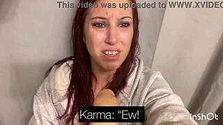 karma submits to her stepdad in her first kumfession