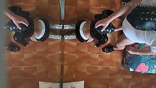 MILF in stockings and heels gets fucked in mouth and doggy style with repeated orgasms 😍