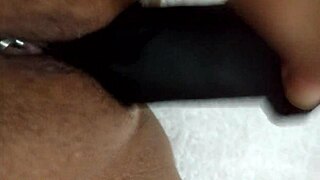 Wife boldly plays with dildo in homemade scene