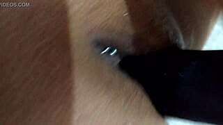 Wife boldly plays with dildo in homemade scene
