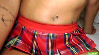 brazilian babe liz ninfa, new to porn, having sex with her cunhado