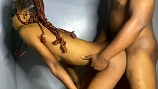 sexy brown skin beauty eagerly gets her pussy fucked