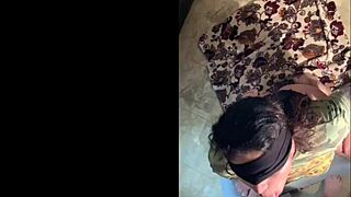 Army Girl's Intense Throat Fucking with Gagging and Cum