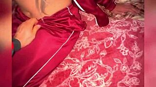 Skinny blonde babe in uniform takes huge dick from cute young guy