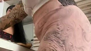 I Called My Friend with the Big Pussy to Help Me with Lunch Flashing