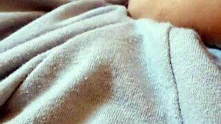 Milf touching herself in pajamas.